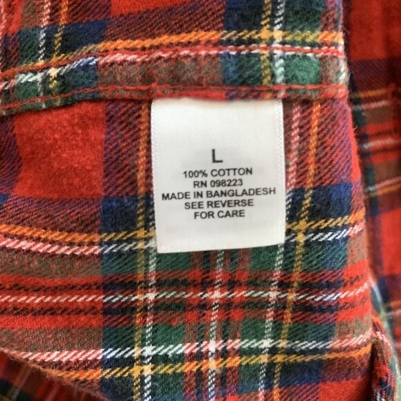 Magellan Outdoors Women Size Large Multicolor Plaid Button Up Classic Fit Shirt - Picture 4 of 4